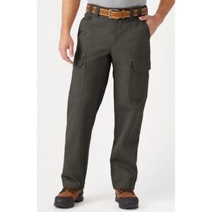 Duluth Trading Co Mens firehose Flex Cargo Pants Olive Green 36x30 Workwear